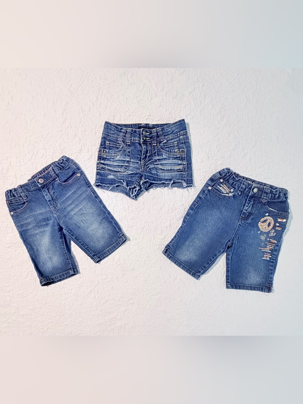 Y2K Girls Size 6 Denim Shorts Bundle | Arizona | Bermuda | Jordache Cutoffs